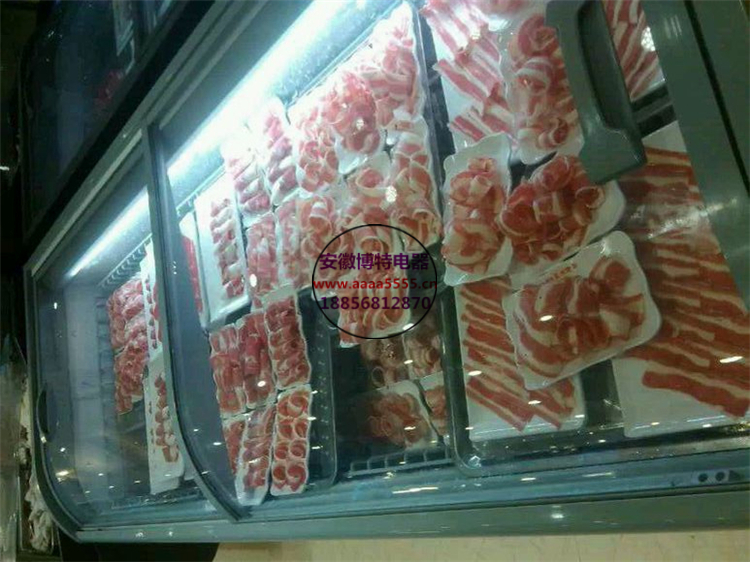 陽泉直供 火鍋燒烤速凍食品展示柜，保障羊肉卷牛肉卷的新鮮與美味